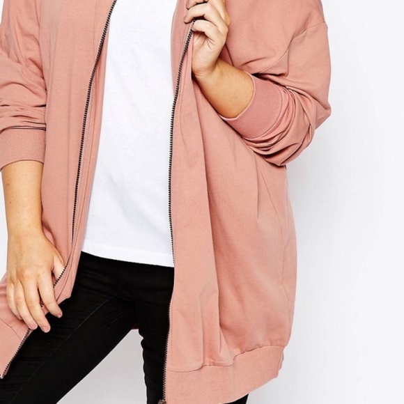 ASOS Curve Tops - 2 ASOS Curve Tunic-Length Hoodies (sizes 16 & 18)